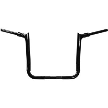 FAT Baggers INC. 1-1/2" EZ Install Pointed Top Handlebar 14" Black - 805014-B For Harley Touring 2006-2020