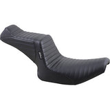 LePera Tailwhip Seat Pleated Black - L-588PT For Harley Dyna 1982-1994