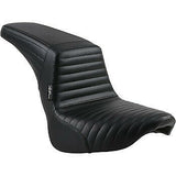 LePera Kickflip Seat — Pleated Black FX - LY-590PT For Harley Softail 2018-2023