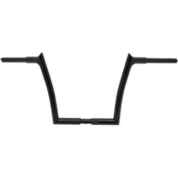 FAT Baggers INC. 1-1/4" EZ Install Pointed Top Handlebar 12" Black - 908012-B For Harley Motorcycles 2007-2025