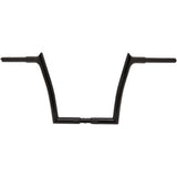 FAT Baggers INC. 1-1/4" EZ Install Pointed Top Handlebar 12" Black - 908012-B For Harley Motorcycles 2007-2025
