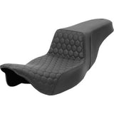 Saddlemen Honeycomb Step-Up Seat Honeycomb Extended Reach - 808-07B-178 For Harley Touring 2008-2025