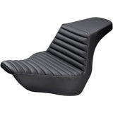 Saddlemen Step-Up Seat — Front Tuck-N-Roll Black - 818-29-171 For Harley Softail 2018-2026