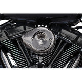 S&S Cycle Stealth Teardrop Air Cleaner Kit M8 Lava Chrome - 170-0782 For Harley Motorcycles 2017-2023