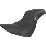Saddlemen Pro Series SDC Performance Grip Seat Without Backrest Lattice Stitch Lumbar Gripper FL FX - SC81829DB For Harley Softail 2018-2025