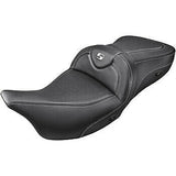 Saddlemen Heated Roadsofa™ Carbon Fiber Seat Without Backrest - 808-07B-185HCT For Harley Touring 2008-2025