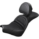 Saddlemen Explorer™ Seat — Includes Backrest With Driver Backrest - 818-30-030 For Harley Softail 2018-2025