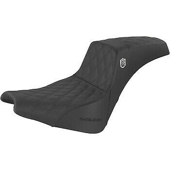 Saddlemen Pro Series SDC Performance Grip Seat Without Backrest Lattice Stitch Lumbar Gripper FX - SC81830DB For Harley Softail 2018-2025