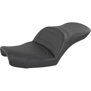 Saddlemen Explorer Seat No Backrest Stitched Black Dyna - 896-04-0291 For Harley Dyna 1996-2003