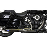 S&S Cycle 2-Into-1 Diamondback Exhaust System Stainless Steel Race Only - 550-1000 For Harley Touring 2017-2026