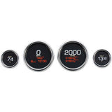 Dakota Digital Four-Gauge MLX Series Kit Chrome Bezel - MLX-8404 For Harley Touring 2004-2013