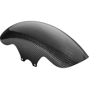 Slyfox Carbon Shorty Front Fender Shorty Carbon Fiber Gloss - 12057G For Harley Touring 2009-2023
