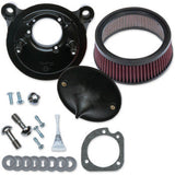 S&S Cycle Super Stock™ Stealth Air Cleaner Kit Black - 170-0300B For Harley Motorcycles 2001-2017