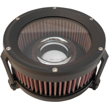 Trask Assault Charge Breather Air Cleaner - TM-1023BK For Harley Motorcycles 2017-2024