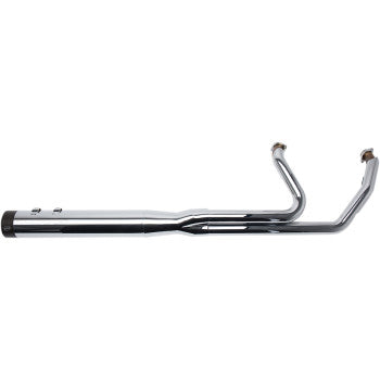 S&S Cycle 2-Into-1 Sidewinder® Exhaust System FL M8 Chrome - 550-0728 For Harley Touring 2017-2026
