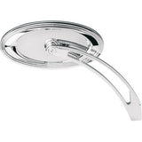 ARLEN NESS 0640-0028 13-044 Chrome Alternative Oval Stepped Mirror