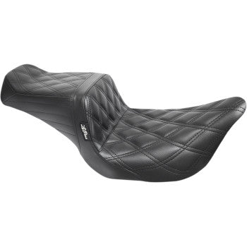 LePera Tailwhip Seat Double Diamond Black - LK-587DD For Harley Touring 2008-2023