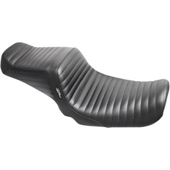 LePera Tailwhip Seat Pleated Black - LK-581PT For Harley Dyna 2006-2017