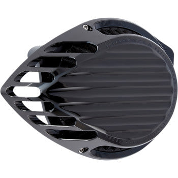 Rough Crafts Big Sucker Finned Air Cleaner - RC-600-000 For Harley Motorcycles 2017-2025