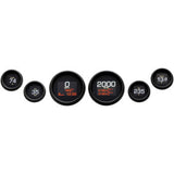 Dakota Digital Six-Gauge MLX Series Kit Black Bezel - MLX-8604-K For Harley Touring 2004-2013