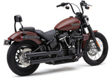Cobra 3" NH Series Slip-ONS Black Softail - 6048B For Harley Softail 2018-2024