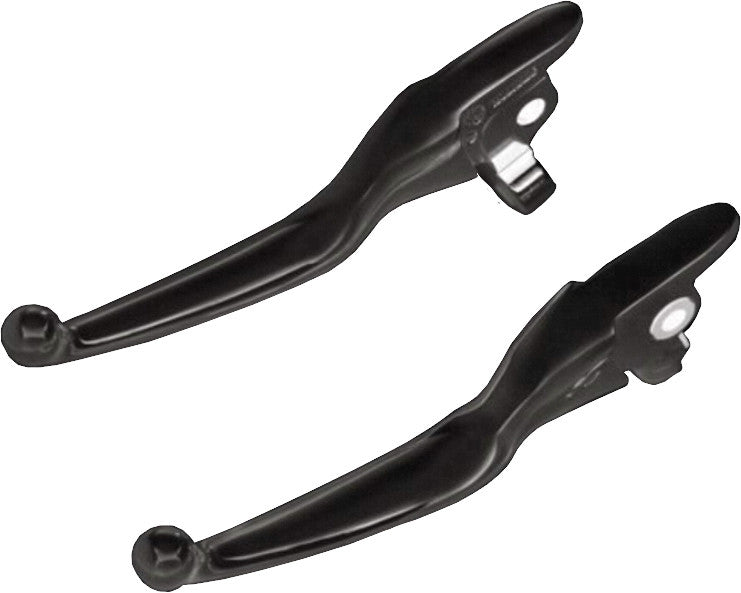 Harddrive Smooth Lever SET Black FLH FLT Hydro Clutch - 053805 For Harley Touring 2014-2016