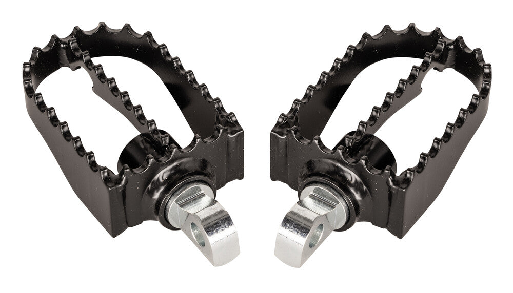 Burly Brand MX Style Footpegs Black - B13-1009B For Harley Motorcycles 1997-2024 | Yamaha Watercraft 1998-2004