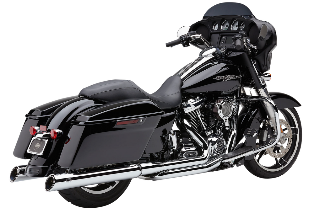 Cobra True Dual Headpipes Chrome - 6257 For Harley Touring 2017-2026