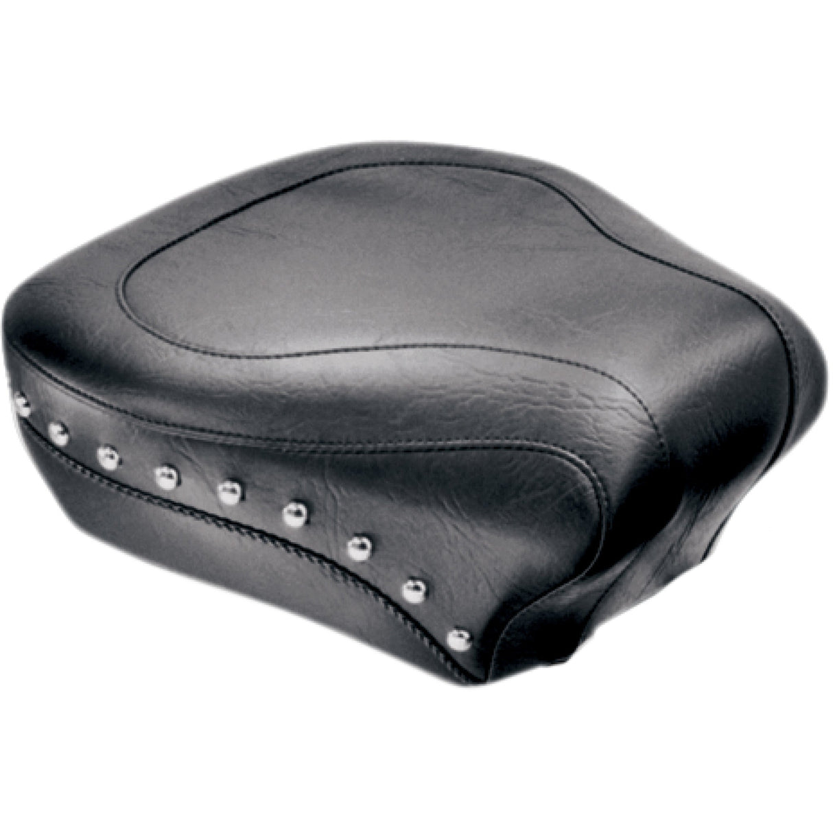 Mustang Wide Rear Seat Studded Black - 75509 For Harley Softail 1984-1999