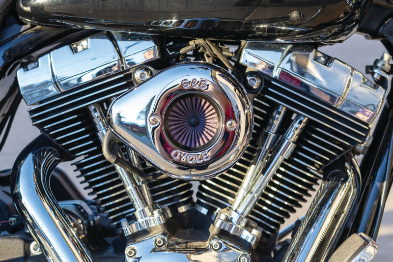 S&S Cycle Stealth Air Stinger Kit W Chrome Teardrop - 170-0719A For Harley Motorcycles 2008-2017