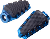 Puig Hi-Tech Parts Footpegs Trail Blue - 7319A For Ducati Motorcycles 2008-2020 | Honda Motorcycles 2000-2021 | Triumph Motorcycles 2008-2021