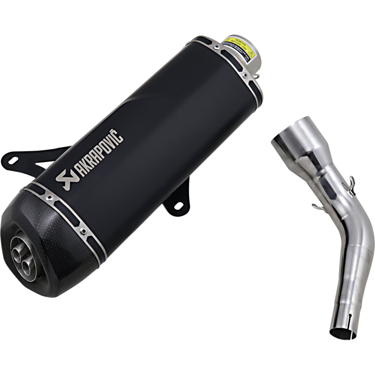 AKRAPOVIC 1811-3941 S-VE3SO9-HRSSBL Stainless Steel Slip-On Line Scooter Muffler Muffler - Black - Stainless Steel - GTS/GTV