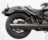 Tab Performance 2025-Up Harley-Davidson Cruiser 2-1 Slip-On - Chrome, Black Slash Tips, Redline Baffle 2025-CRUISER-2-1-SLIP-ON-CHROME-B-R