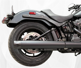 Tab Performance 2025-Up Harley-Davidson Cruiser 2-1 Slip-On - Black, Black Straight Tips, Zombie Baffles 2025-CRUISER-2-1-SLIP-ON-BLACK-B2-Z
