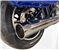 Tab Performance 2025-Up Harley-Davidson Cruiser 2-1 Slip-On - Black, Black Slash Tips, Redline Baffle 2025-CRUISER-2-1-SLIP-ON-BLACK-B-R