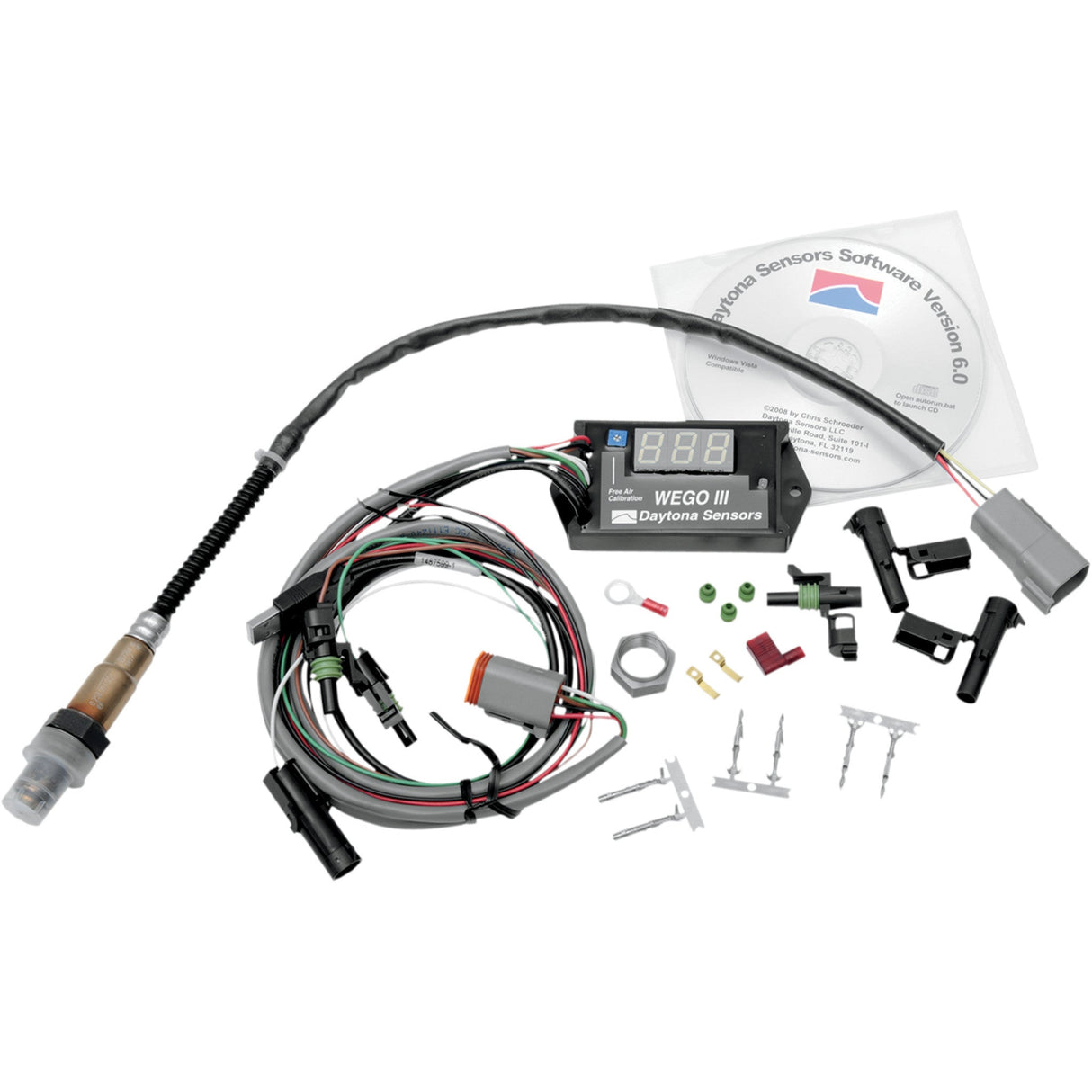 DAYTONA TWIN TEC LLC 1022-0054 112001 Wego III Wide-Band AFR (Air/Fuel Ratio) Monitoring System WEGO III™ AFR System Sensor Kit