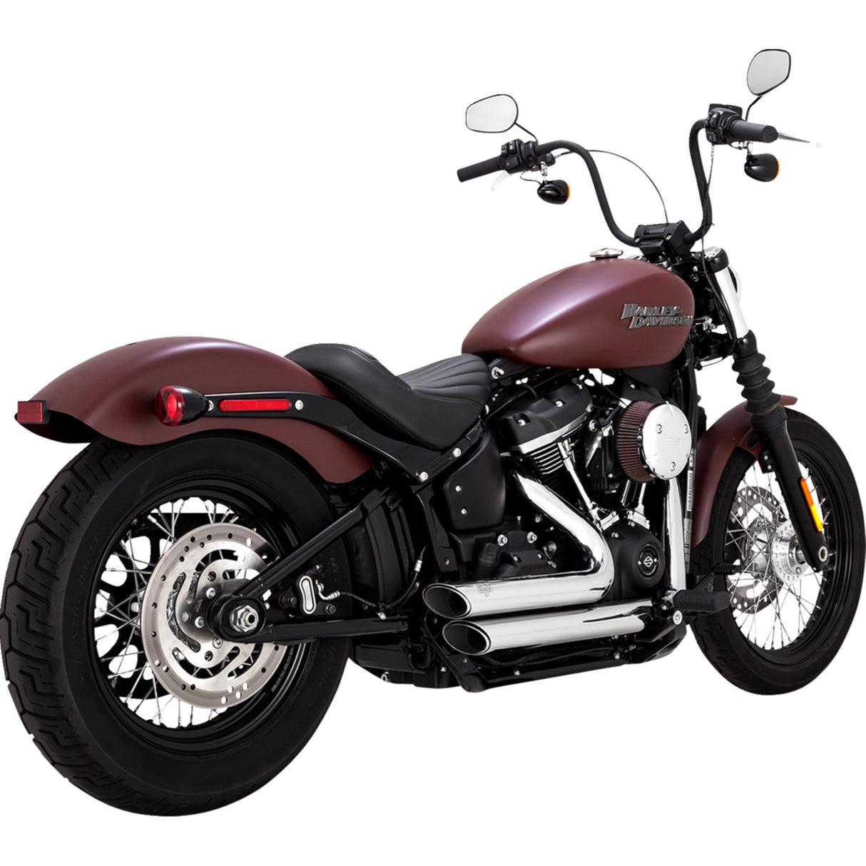 VANCE & HINES 1800-2596 17333 Shortshots Staggered Exhaust System - Chrome