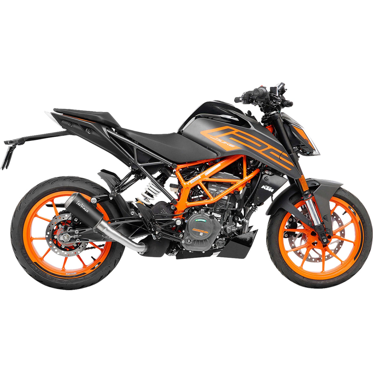 Leovince LV-10 Black Muffler - 15249BU KTM 125 Duke / 390 Duke 2021-2023