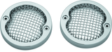 Kuryakyn 6513 Mesh Turn Signal Bezels 3-1/4in Chrome