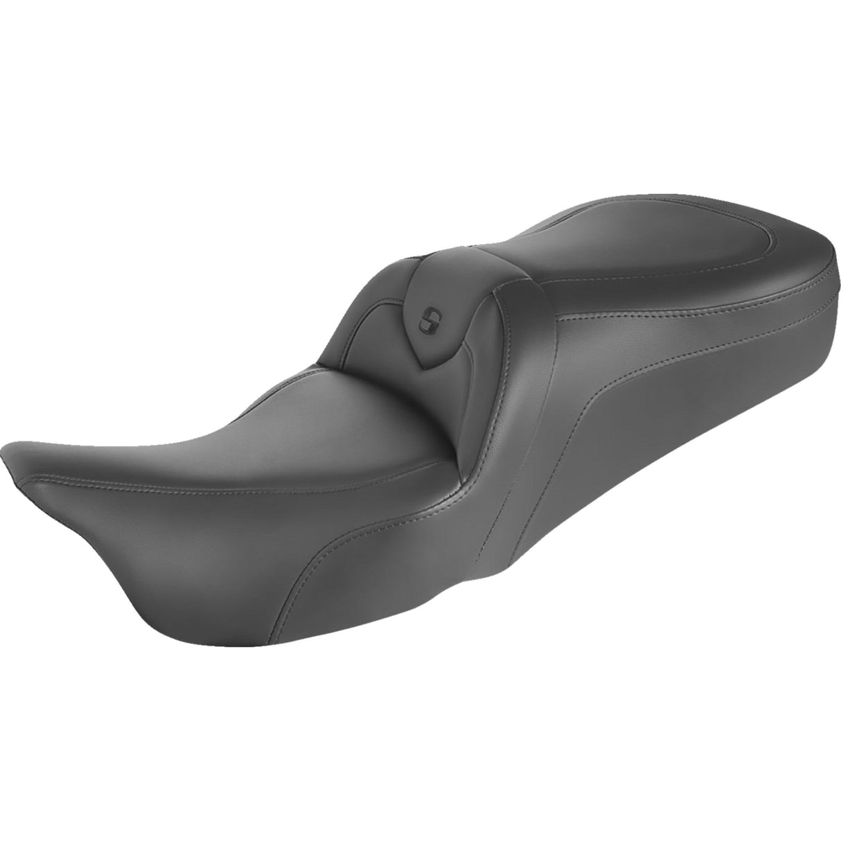 Saddlemen RoadSofa™ Seat Without Backrest Black With Black Stitching - 897-06-187 For Harley Touring 1997-2007
