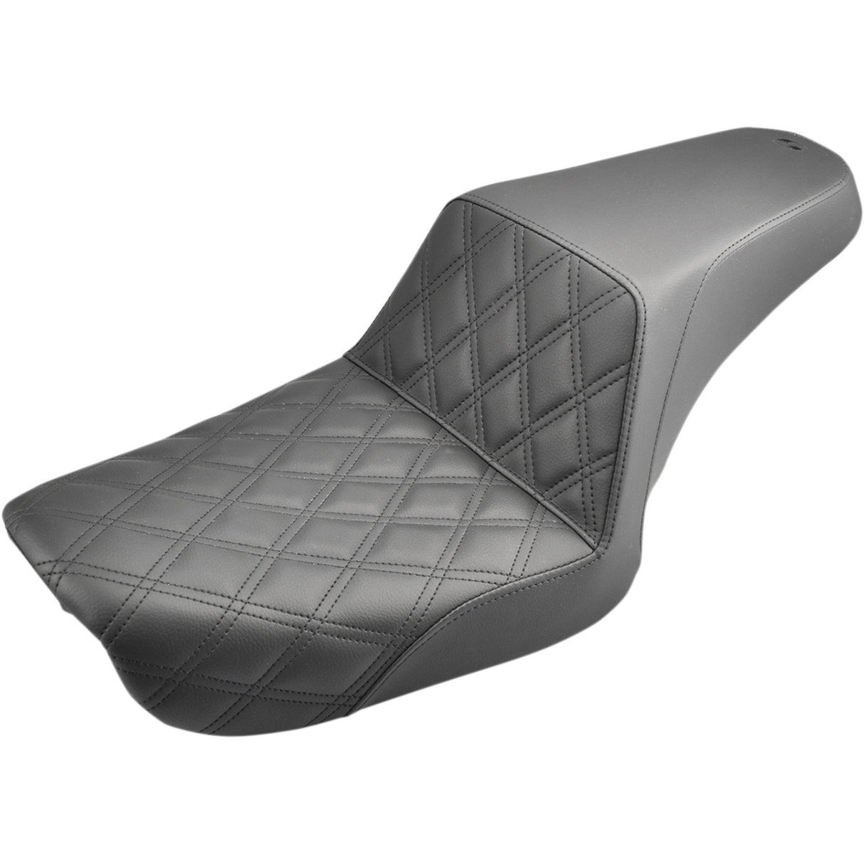 Saddlemen Step-Up Seat — Front Lattice Stitch Black Dyna - 804-04-172 For Harley Dyna 2004-2005