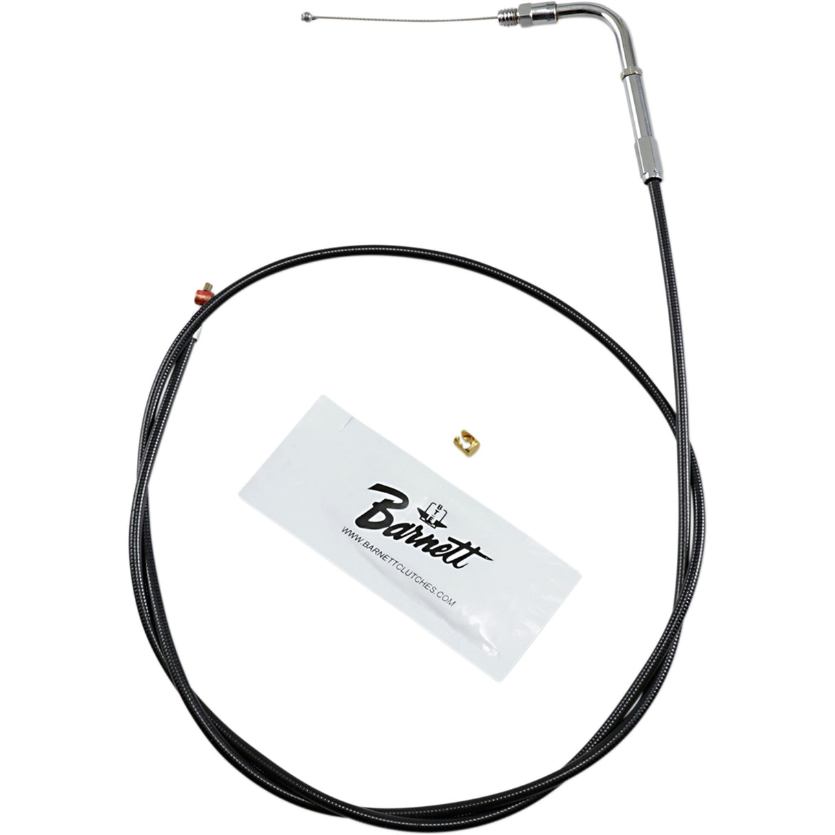 Barnett Black Vinyl Throttle Idle Cable 44" Length - 101-30-30007 For Harley Touring 1984-1989