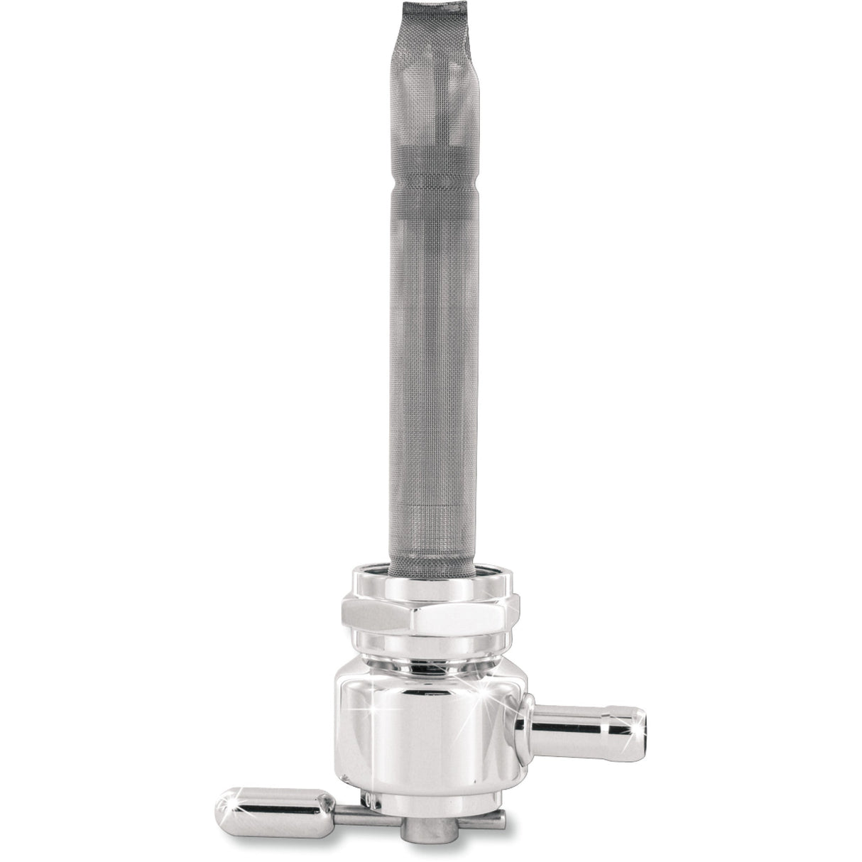 PINGEL DS-390250 4311-CR Power-Flo Fuel Valve - Round Fuel Valve - Chrome - 22 mm