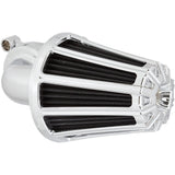 Arlen Ness Monster Sucker® Air Cleaner Kit — 10 Gauge Chrome - 81-030 For Harley Motorcycles 2017-2025