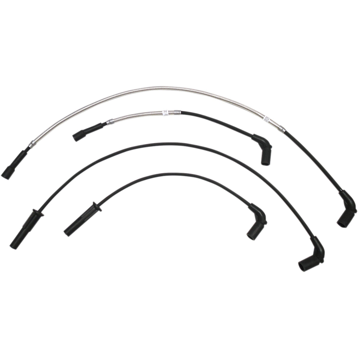 MAGNUM SHIELDING 2104-0341 3046S Braided Spark Plug Wire - Spark Plug Wire Set - Polished Stainless - FL