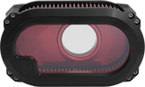Kens Factory NL TC Air Cleaner With Glass Black With RED - NXT-03BR For Harley Touring 2008-2016