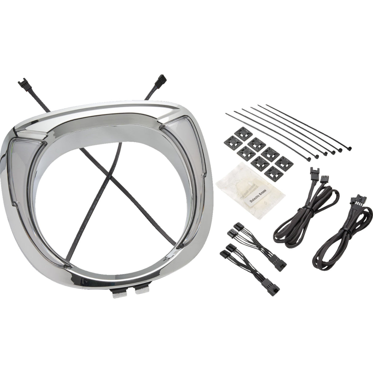 CIRO 2001-2918 46205 Headlight Bezel fang® - chieftain - chrome