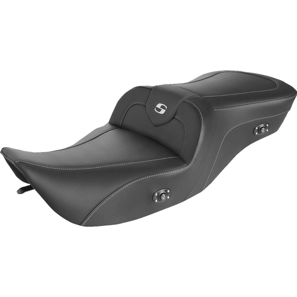 Saddlemen Heated Roadsofa™ Carbon Fiber Seat - 897-06-185HCT For Harley Touring 1997-2007