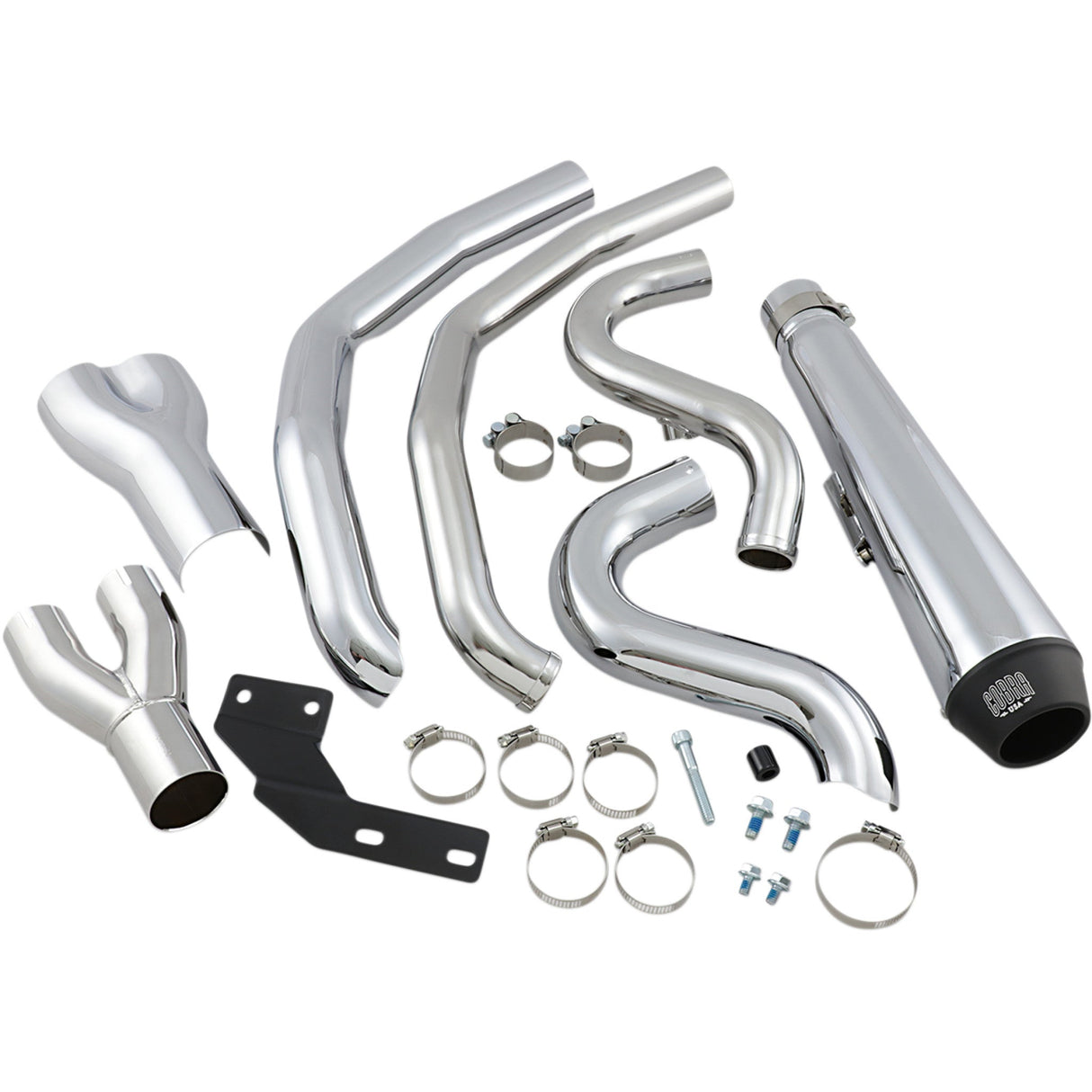 Cobra El Diablo 2-Into-1 Exhaust System - 6483 For Harley Softail 2012-2017
