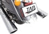 Tab Performance 4" Chrome B.A.M. Sticks Exhaust Pipes | Soft Bags - Black Slash Tips, No Baffles 211-1290-B-NB